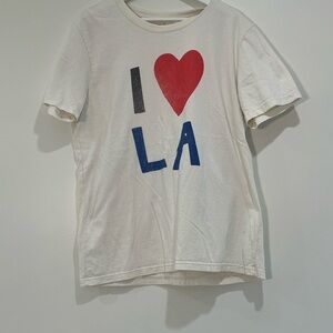 men’s'I Love LA' White T-Shirt